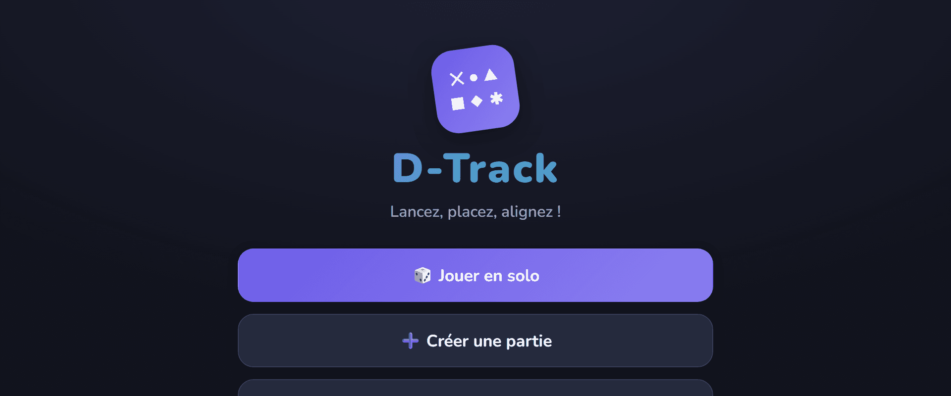 Aperçu de l'application D-Track